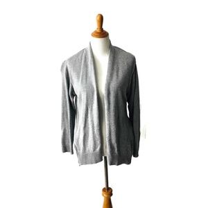 J.Jill Women's Shawl Collar Side Zip Open Cardigan